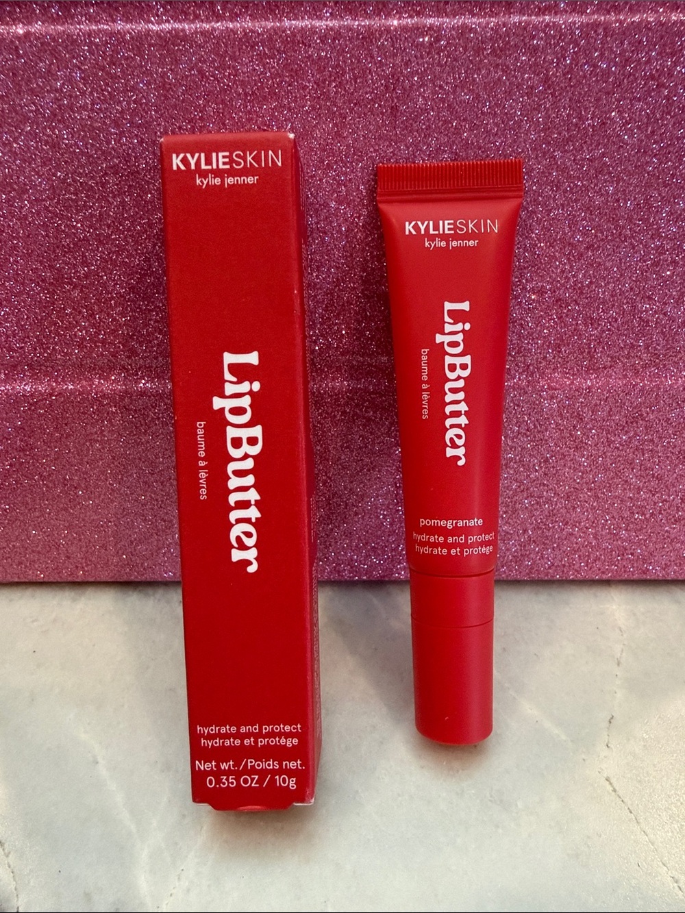 KYLIE SKIN LipButter Hydrating Lip Balm - Pomegranate Red